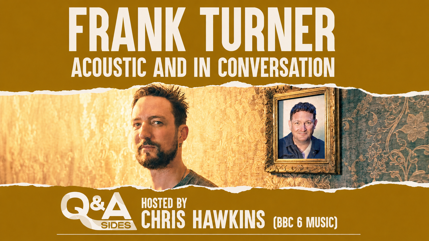 🚨 SOLD OUT! Frank Turner – acoustic and in conversation with Chris Hawkins (BBC 6 Music)