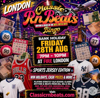 Classic RnBeats Old School Bingo Fri 28th Aug