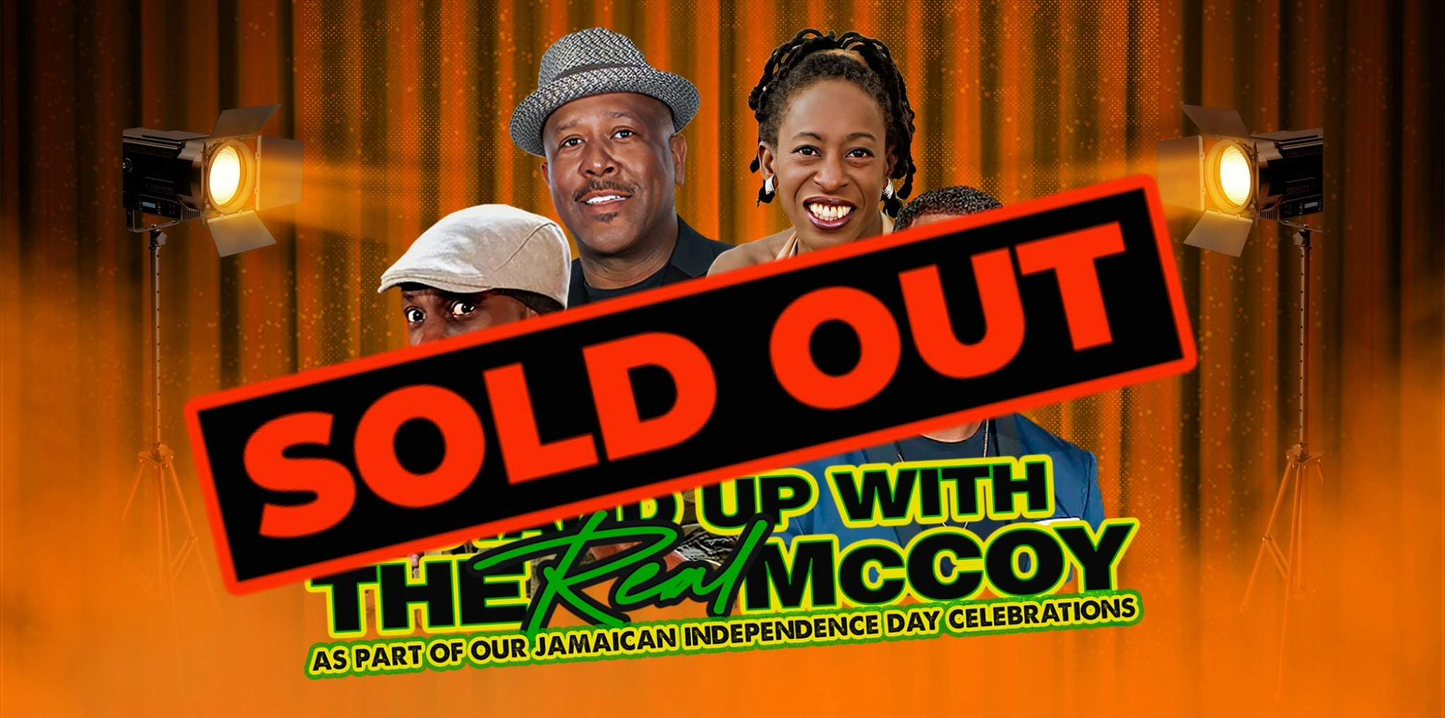 Stand Up With The Real McCoy |  Jamaican Independence Special – Manchester ** SOLD OUT – Join Waiting List **