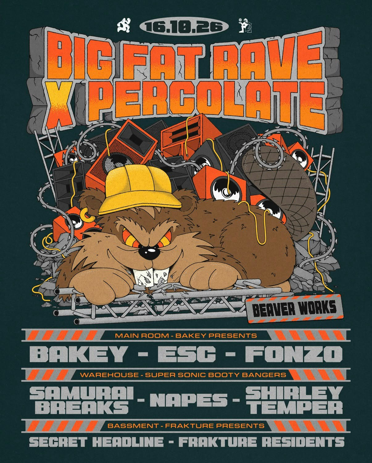 Big Fat Rave: Bakey, Samurai Breaks, Napes, ESC, Fonzo, Shirley Temper & More