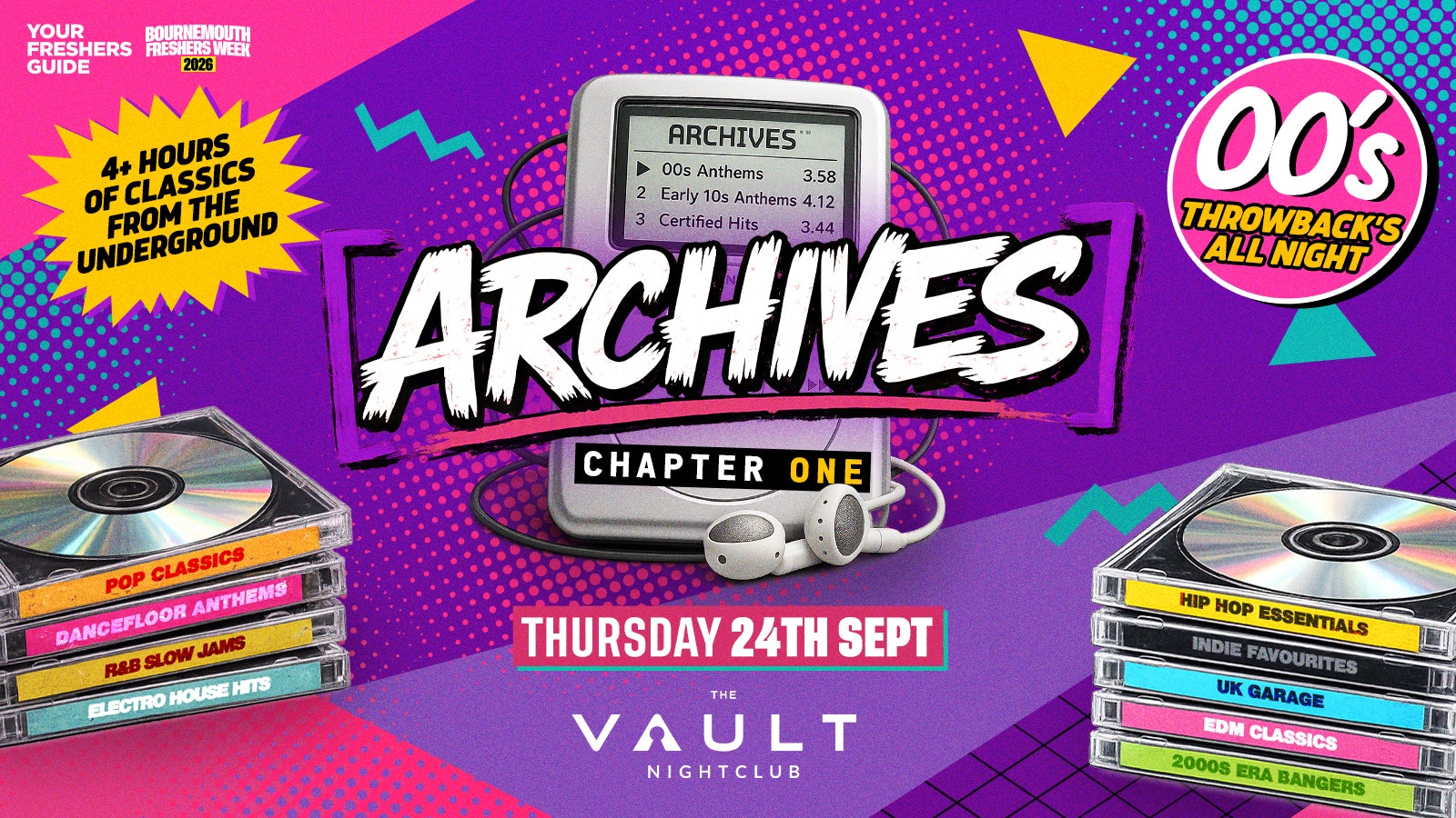 ARCHIVES – The UK’s Biggest 00s Party | Bournemouth Freshers 2026