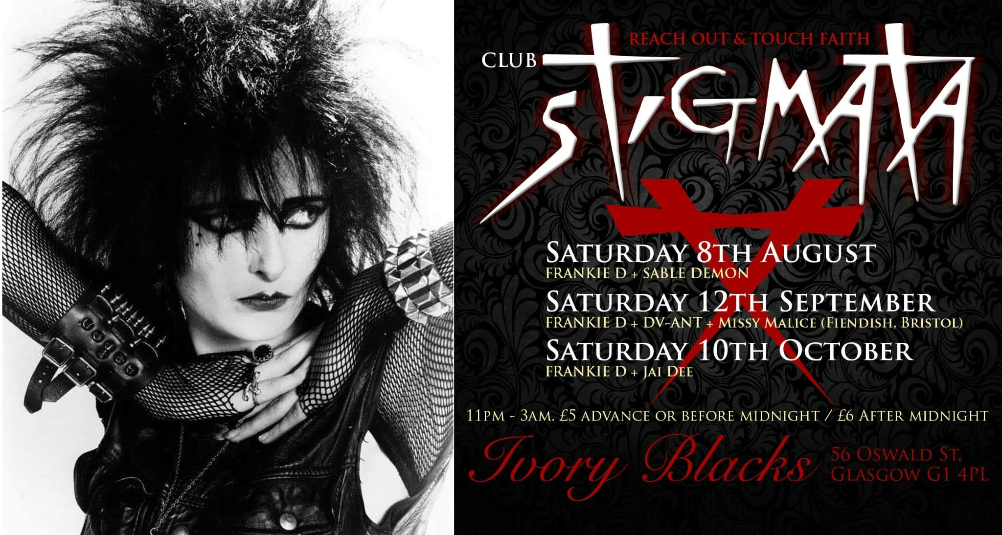 Club Stigmata – – DJ’S FRANKIE D & SABLE DEMON