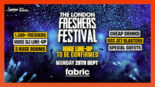 THE KCL FRESHERS FESTIVAL @ FABRIC! HUGE SURPRISE ARTIST 👀 + 15 DJS 🎉 KCL FRESHERS WEEK 2026