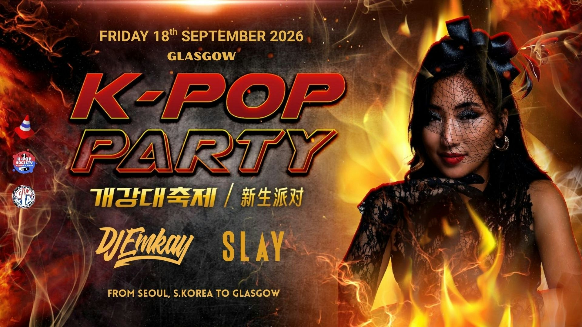 Glasgow K-Pop Party – Fire Tour with DJ EMKAY | Friday 18th September