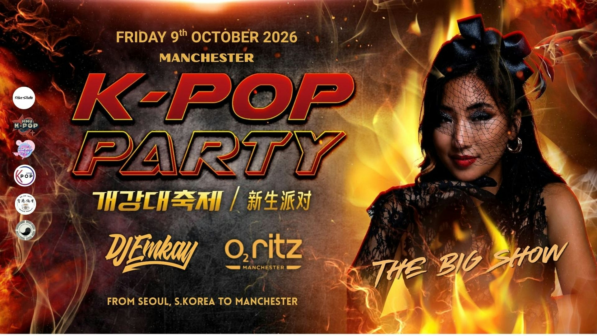 Manchester K-Pop Party – Fire Tour THE BIG SHOW | Friday 9th October
