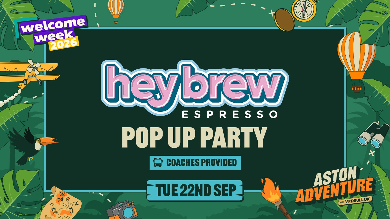 🗺️⭐️”HEYBREW COFFEE SHOP POP UP” ⭐️🗺️ DAY NINE of the OFFICIAL Aston Adventure WELCOME WEEK PACK 2026 : 22/09