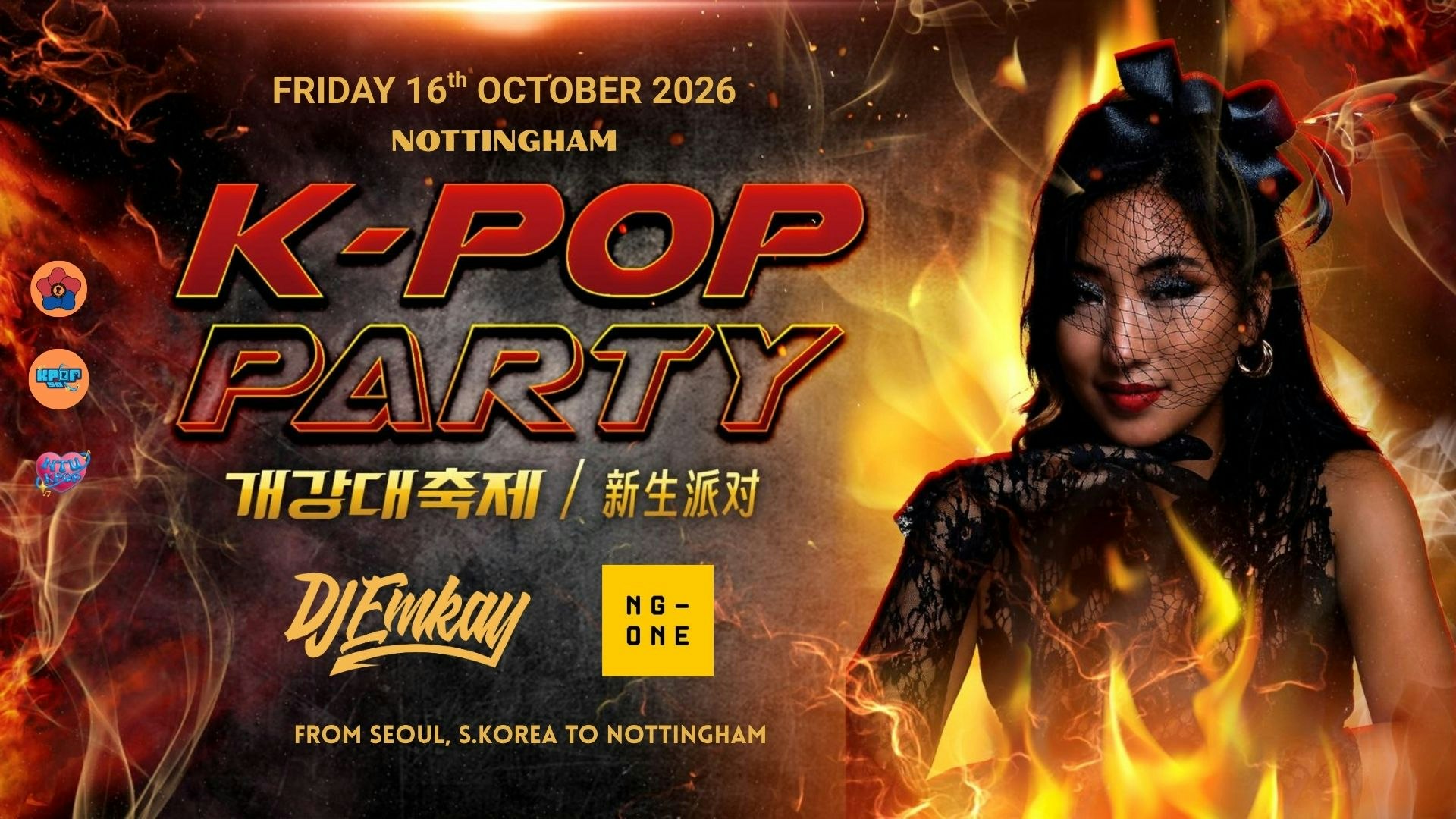Nottingham K-Pop Party – Fire Tour with DJ EMKAY | Friday 16th October
