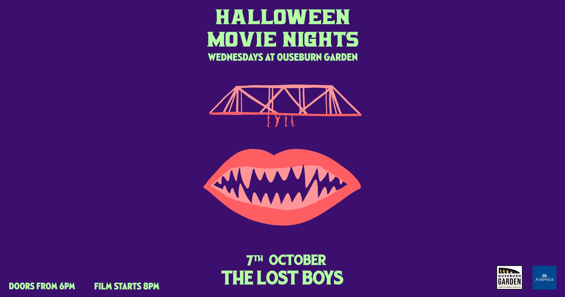 🎃 Halloween Movie Month at Ouseburn Garden – (Lost Boys)