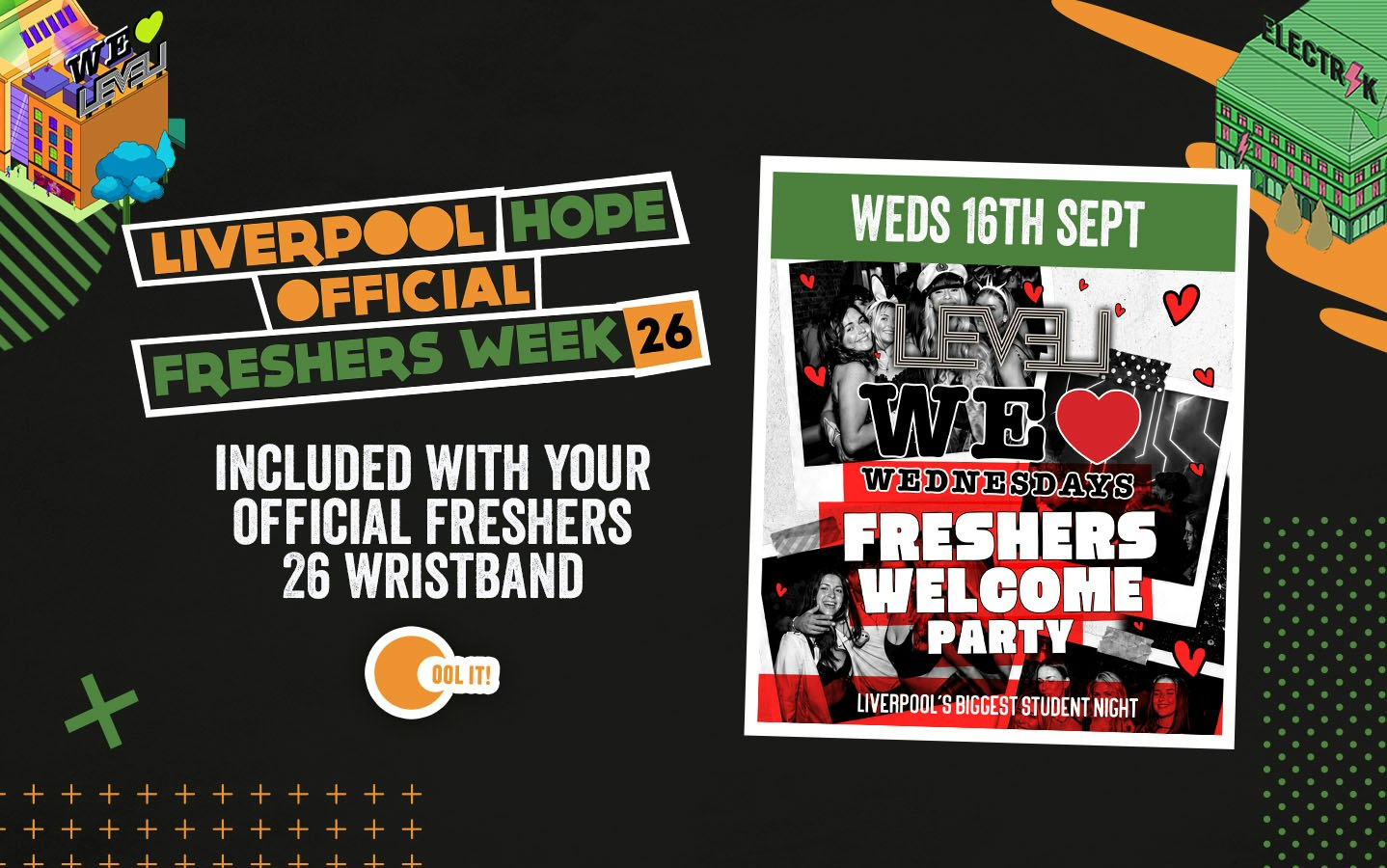 HOPE OFFICIAL FRESHERS DAY 5 – WE LOVE ❤️ WEDNESDAYS: FRESHERS WELCOME PARTY 🎊- LIVERPOOL’S LEGENDARY WEDNESDAY NIGHT