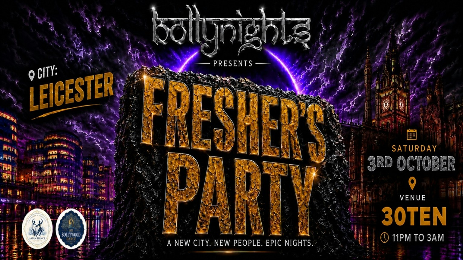 Bollynights Leicester – FRESHERS WELCOME PARTY | Saturday 3rd October | 30TEN