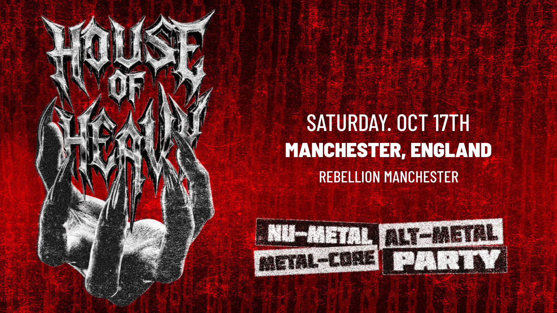 House of Heavy | Nu Metal + Metalcore DJ Night