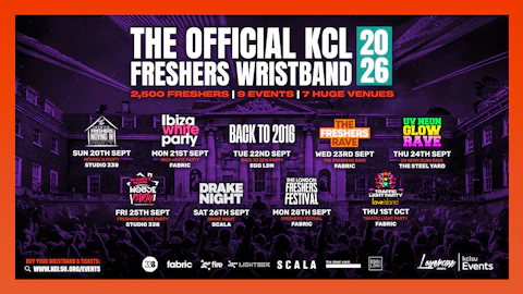THE 2026 OFFICIAL KING'S COLLEGE LONDON FRESHERS WRISTBAND! THE BIGGEST FRESHERS WEEK FOR ALL KCL STUDENTS 🎉