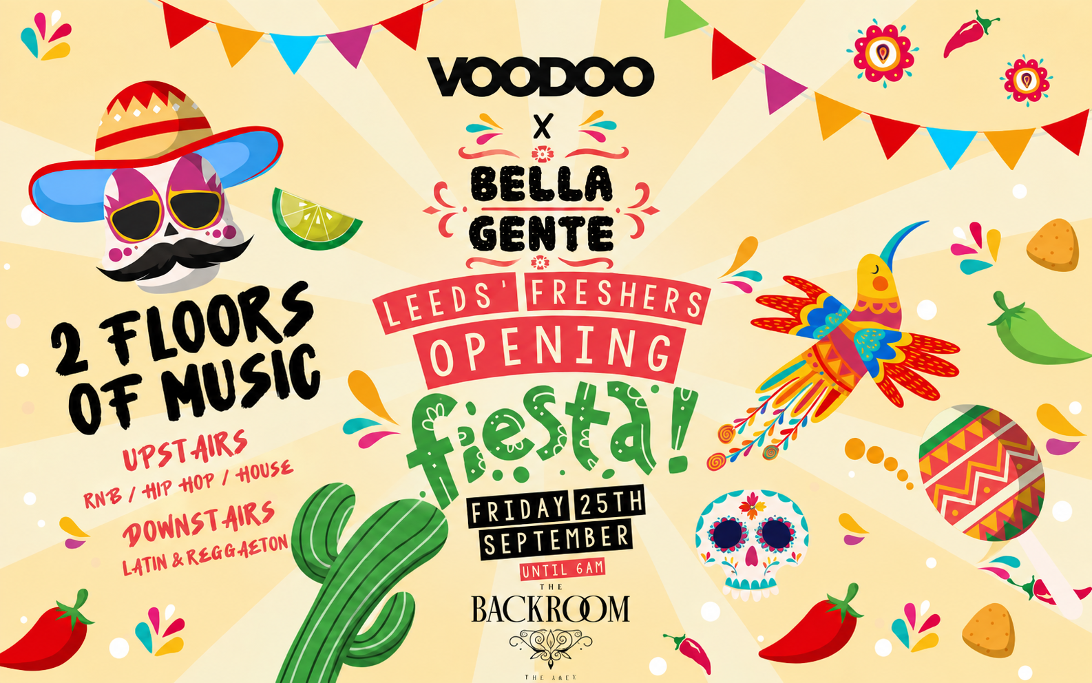 💃 Leeds’ Opening Fiesta 2026 (Pt2) | Bella Gente @ The Backroom | Friday 25th September