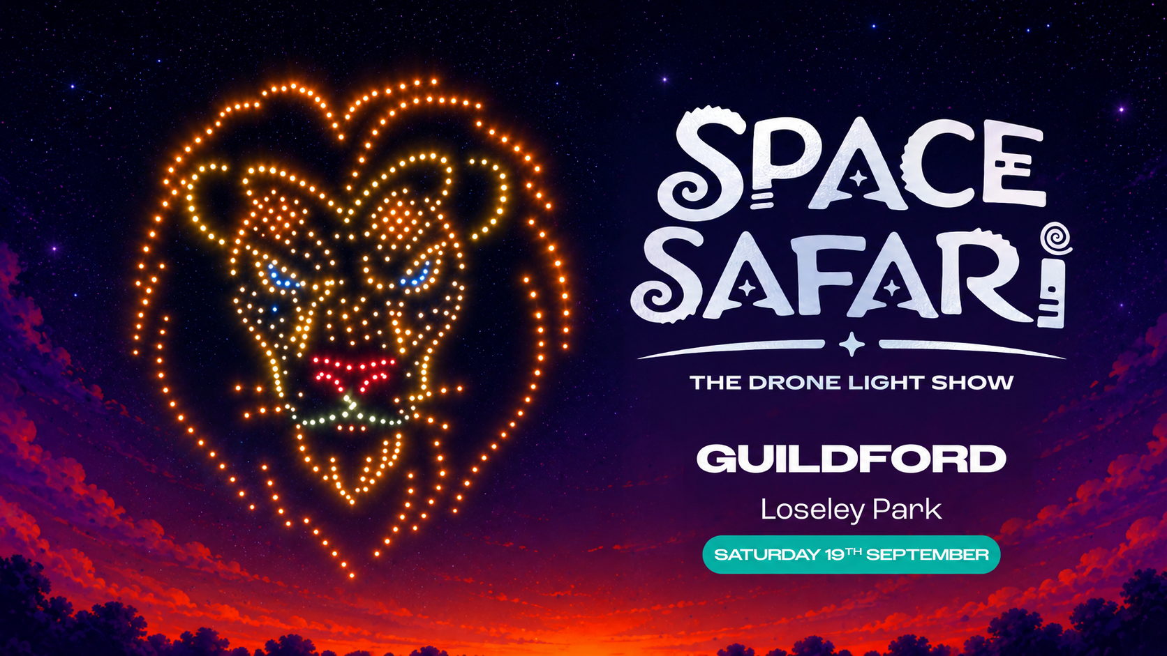Space Safari Drone Light Show – Guildford