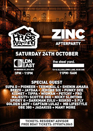 Zinc Warehouse Party