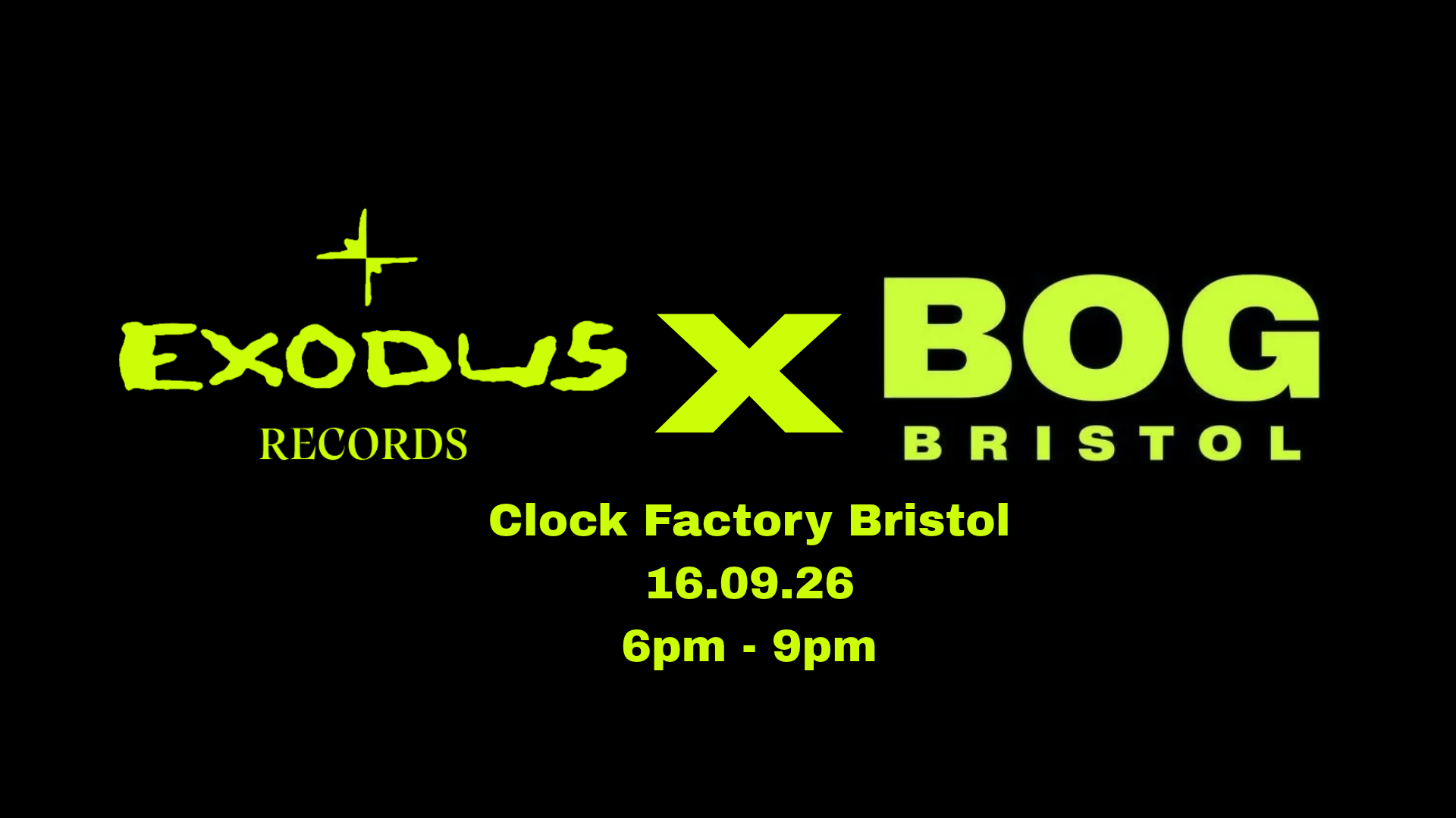 BOG x EXODUS RECORDS