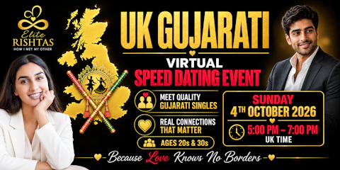 Online Speed Dating | For UK Gujarati Singles (Ages 20s-30s)