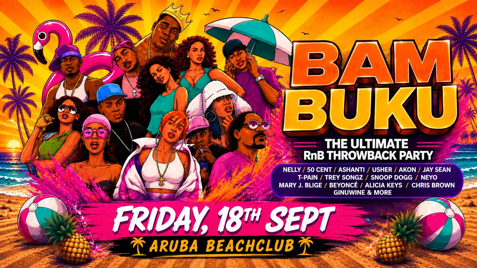 BAMBUKU – Bournemouth’s BIGGEST RnB Throwback Party @Aruba