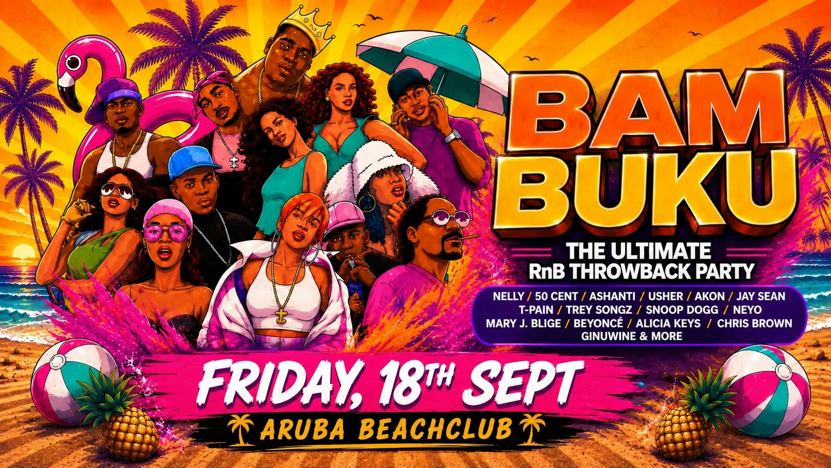 BAMBUKU – Bournemouth’s BIGGEST RnB Throwback Party @Aruba