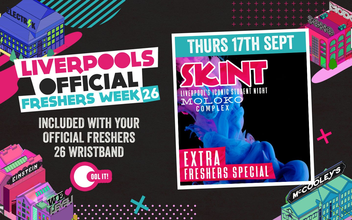 OFFICIAL FRESHERS DAY 5 –  EVENT 1: SKINT FRESHERS THURSDAY SPECIAL l 🎵✨