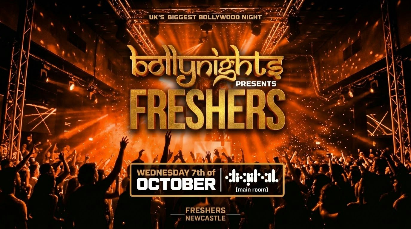 Bollynights Newcastle – FRESHERS WELCOME PARTY | Wednesday 7th October | Digital