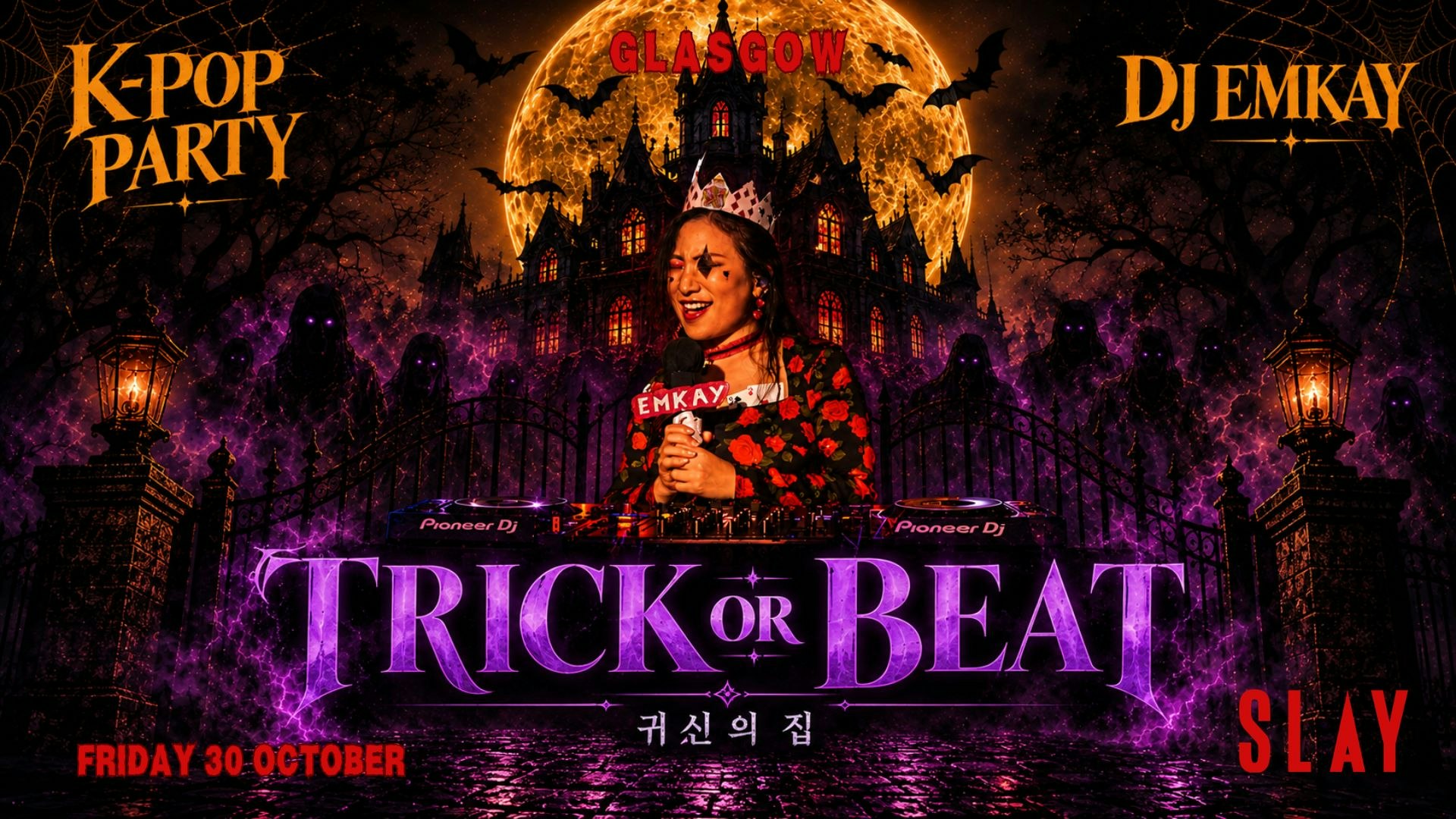 Glasgow KPOP HALLOWEEN “TRICK OR BEAT” with DJ EMKAY | Friday 30th October