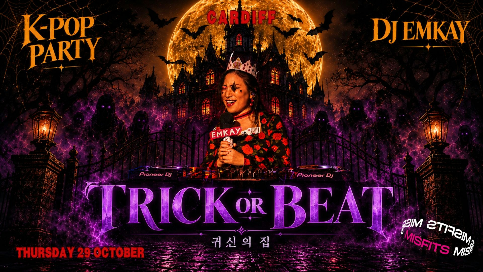 Cardiff KPOP HALLOWEEN “TRICK OR BEAT” with DJ EMKAY | Thursday 29th October