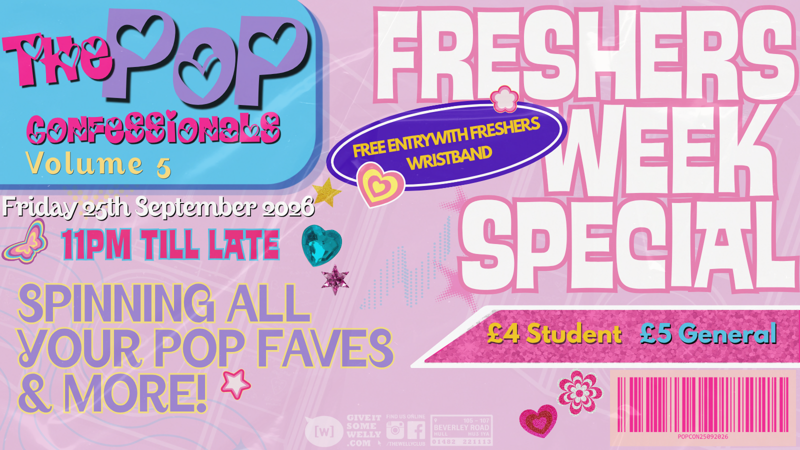 The Pop Confessionals: Freshers Special
