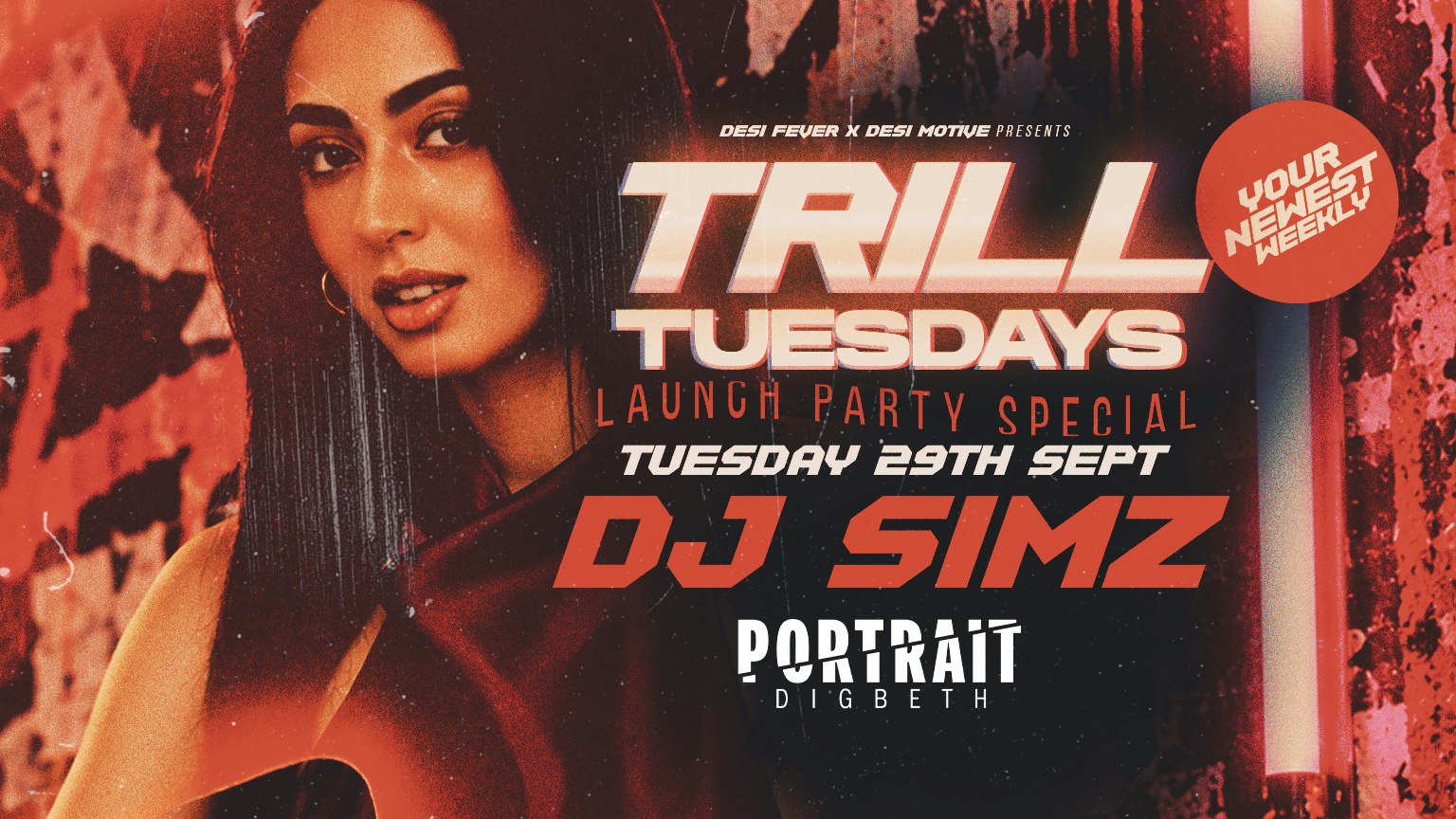 Birmingham Freshers: Trill Tuesdays Hosted By DJ SIMZ | The Urban Student Session | Venue: Portrait