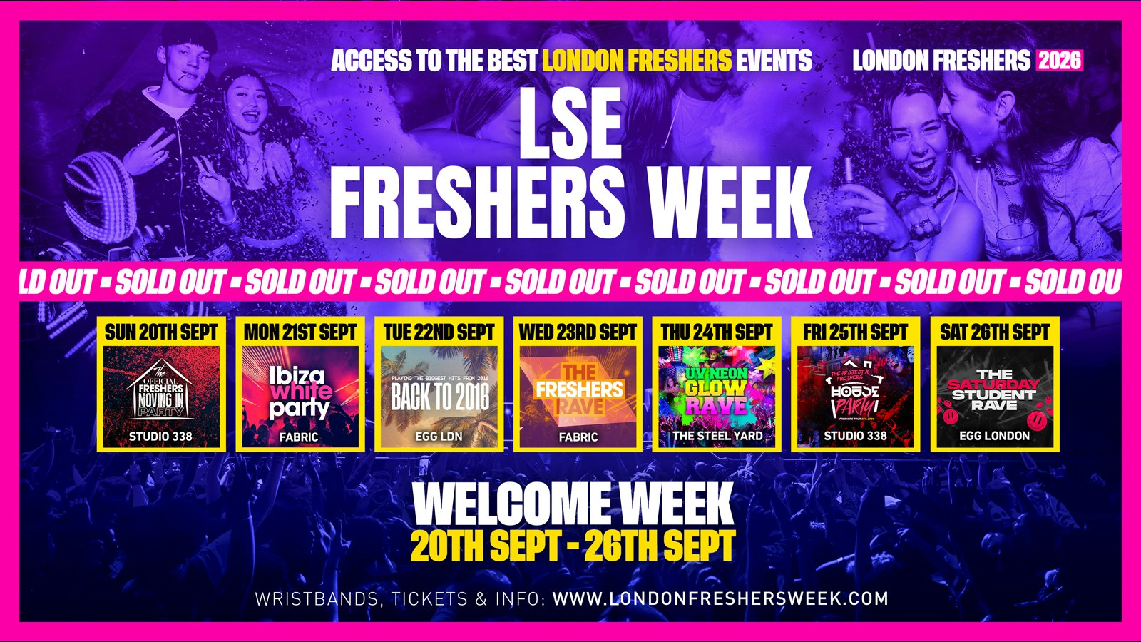 LSE – London School of Economics & Political Science Freshers – London Freshers Week 2026 – [Welcome Week]