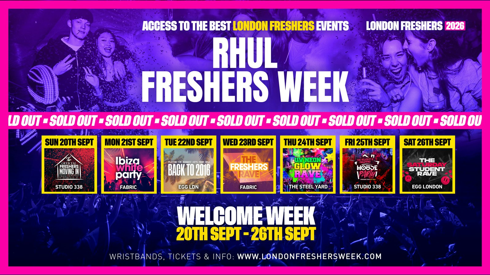 RHUL – Royal Holloway, University of London Freshers – London Freshers Week 2026 – [Welcome Week]