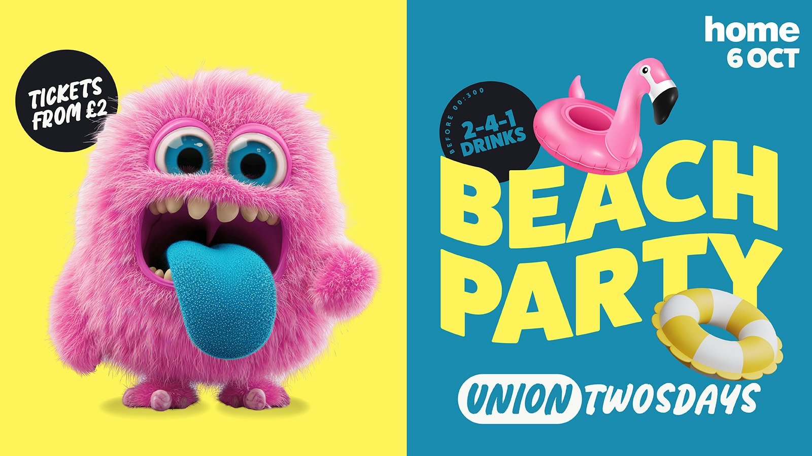 🏖️ Union Twosdays Presents: Beach Party 🌴☀️