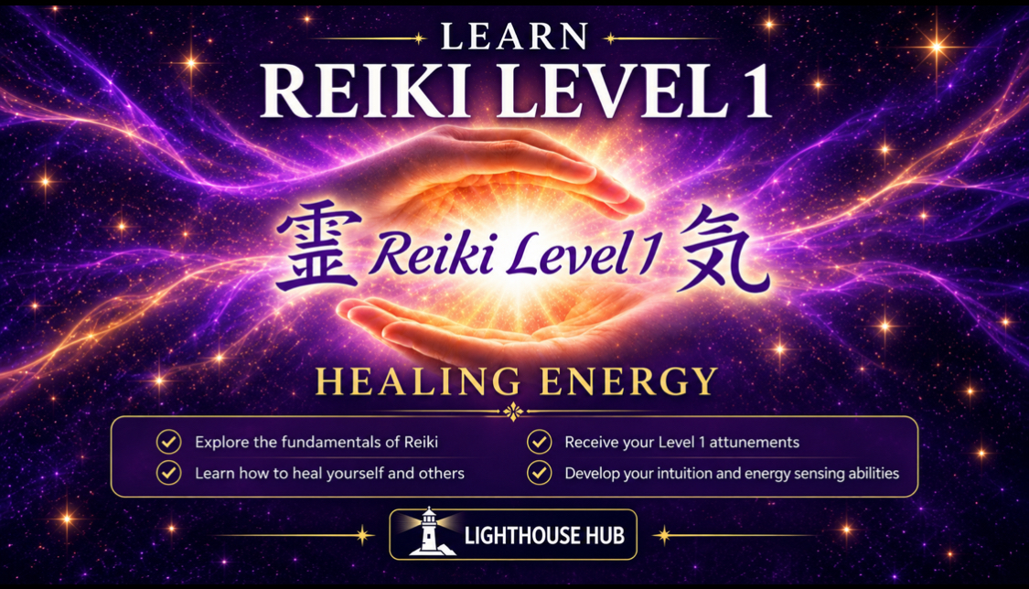 Reiki Level 1 Training (Friday 9th October) @ The Lighthouse Hub 11AM