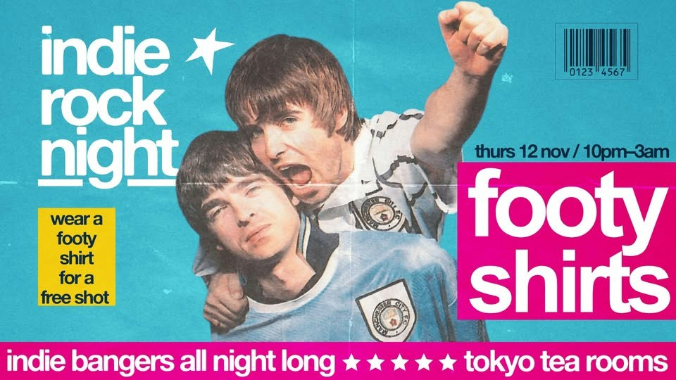 Indie Rock Night ∙ FOOTY SHIRTS