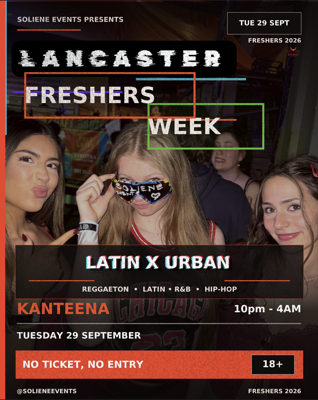 FRESHERS WEEK: Tuesday – Latin x Urban Night