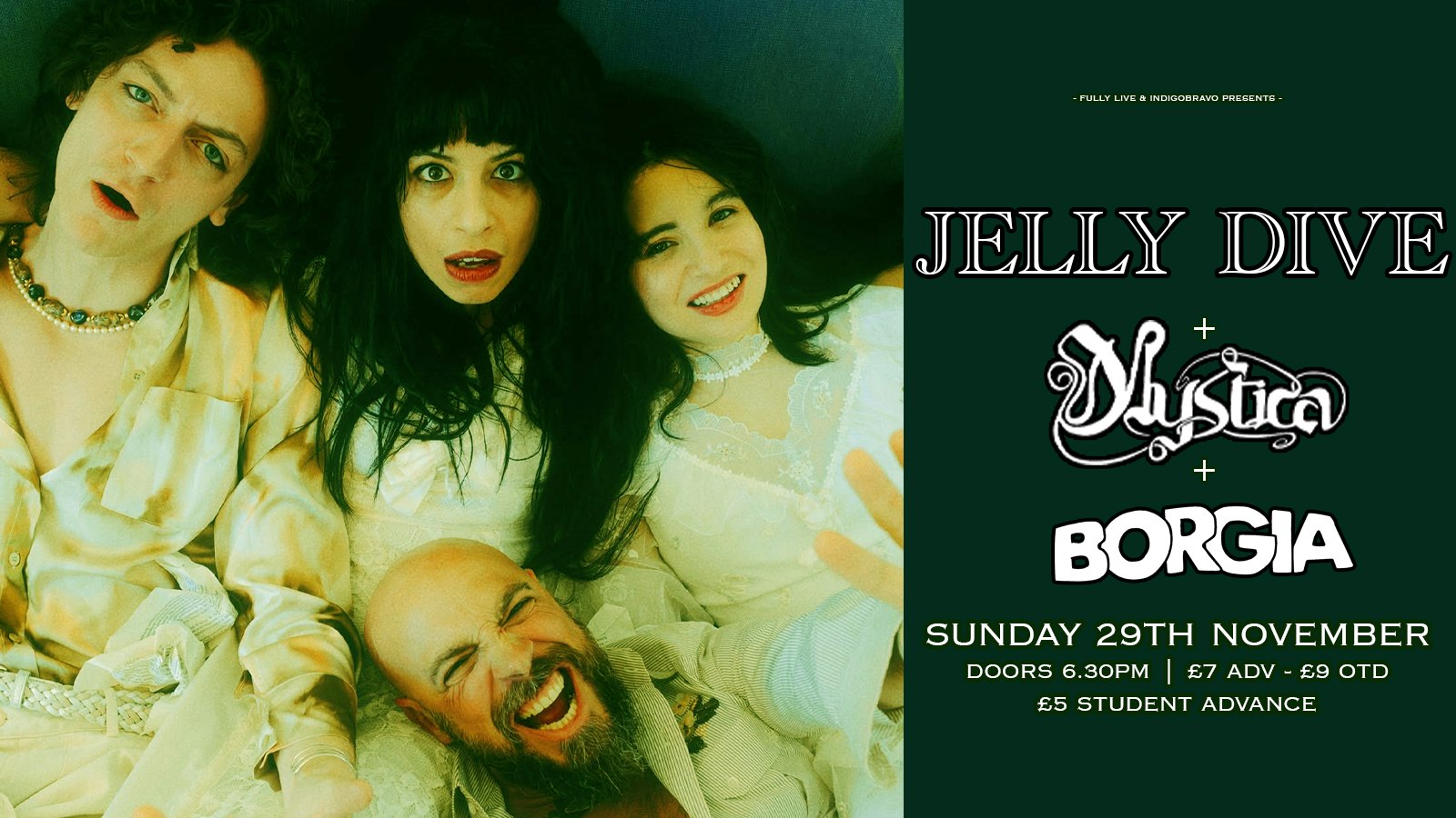 Jelly Dive – Mystica – Borgia (IndigoBravo Promotions)