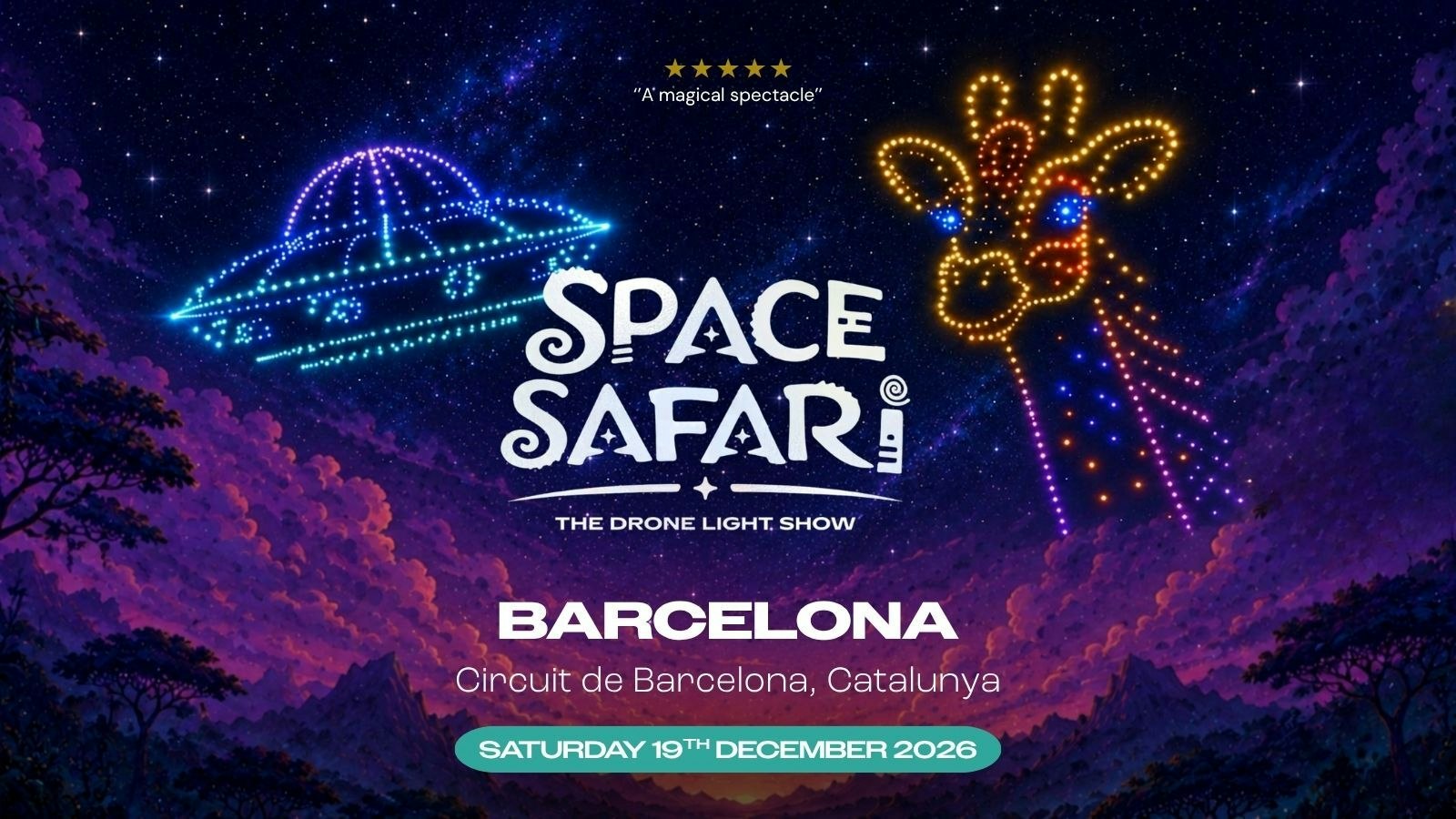 Space Safari Drone Light Show – Barcelona