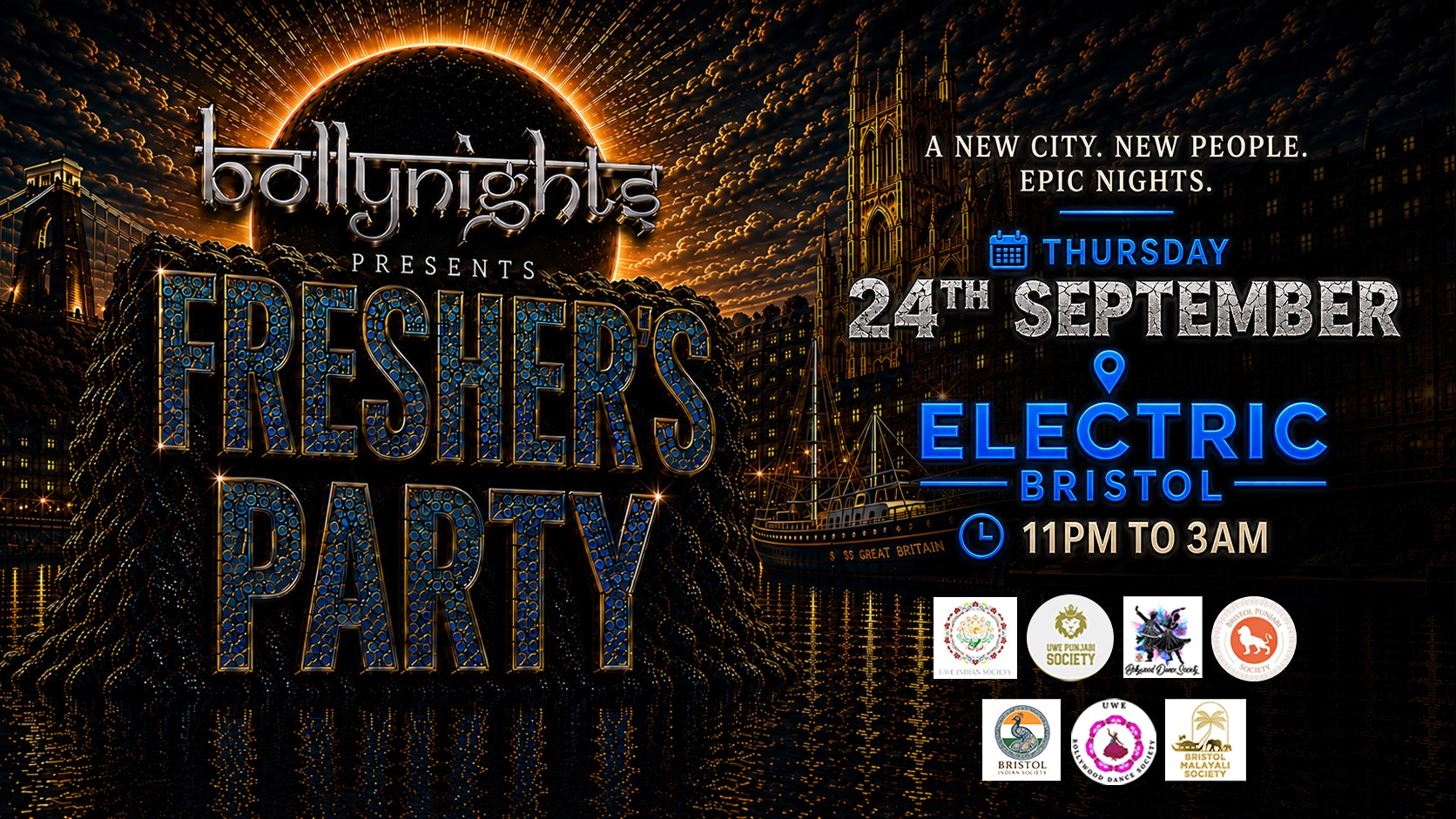 Bristol Bollynights – FRESHERS WELCOME PARTY | Thursday 24th September | Electric