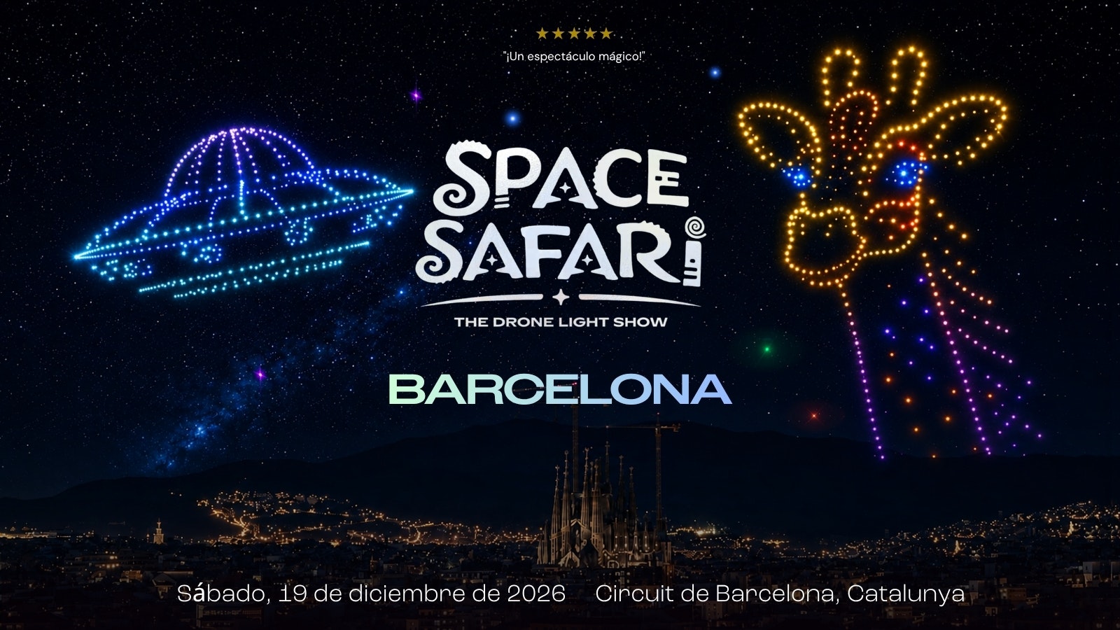 Space Safari Drone Light Show – Barcelona