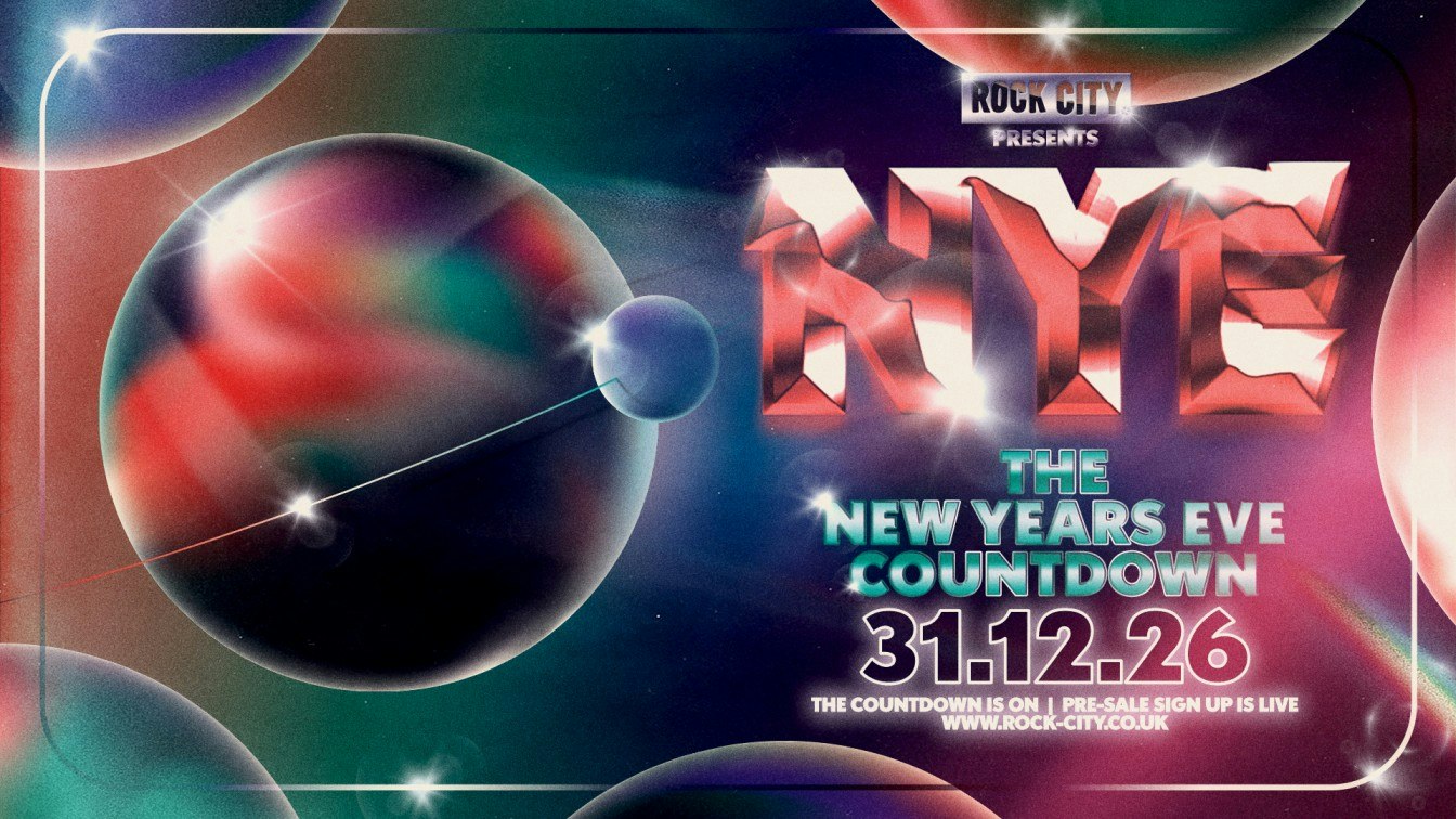 Rock City Presents… The New Years Eve Countdown 2026 – 31/12/26