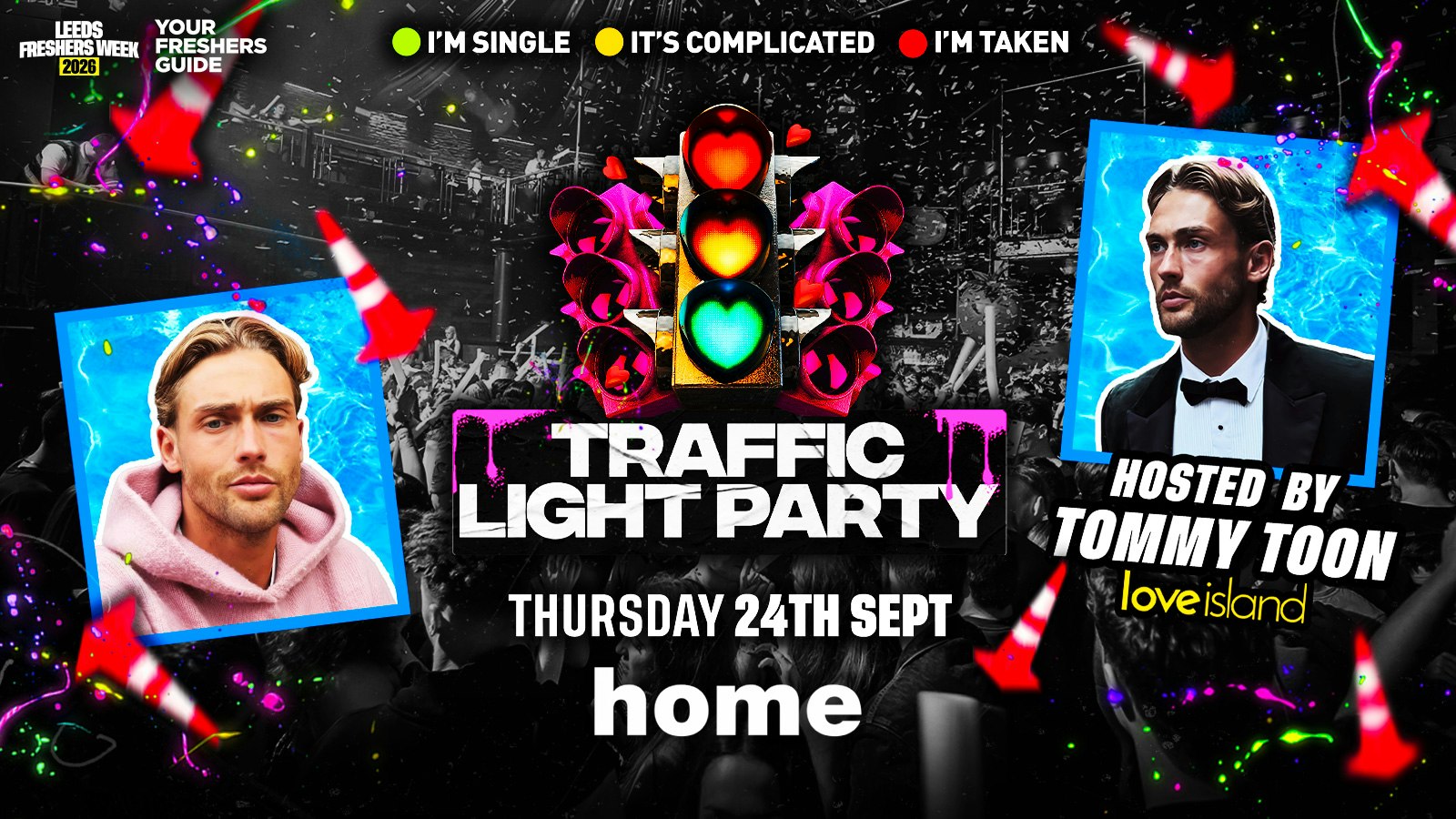 The Official Freshers Traffic Light Party Hosted by Tommy ‘Toon’ Murphy | Leeds Freshers 2026