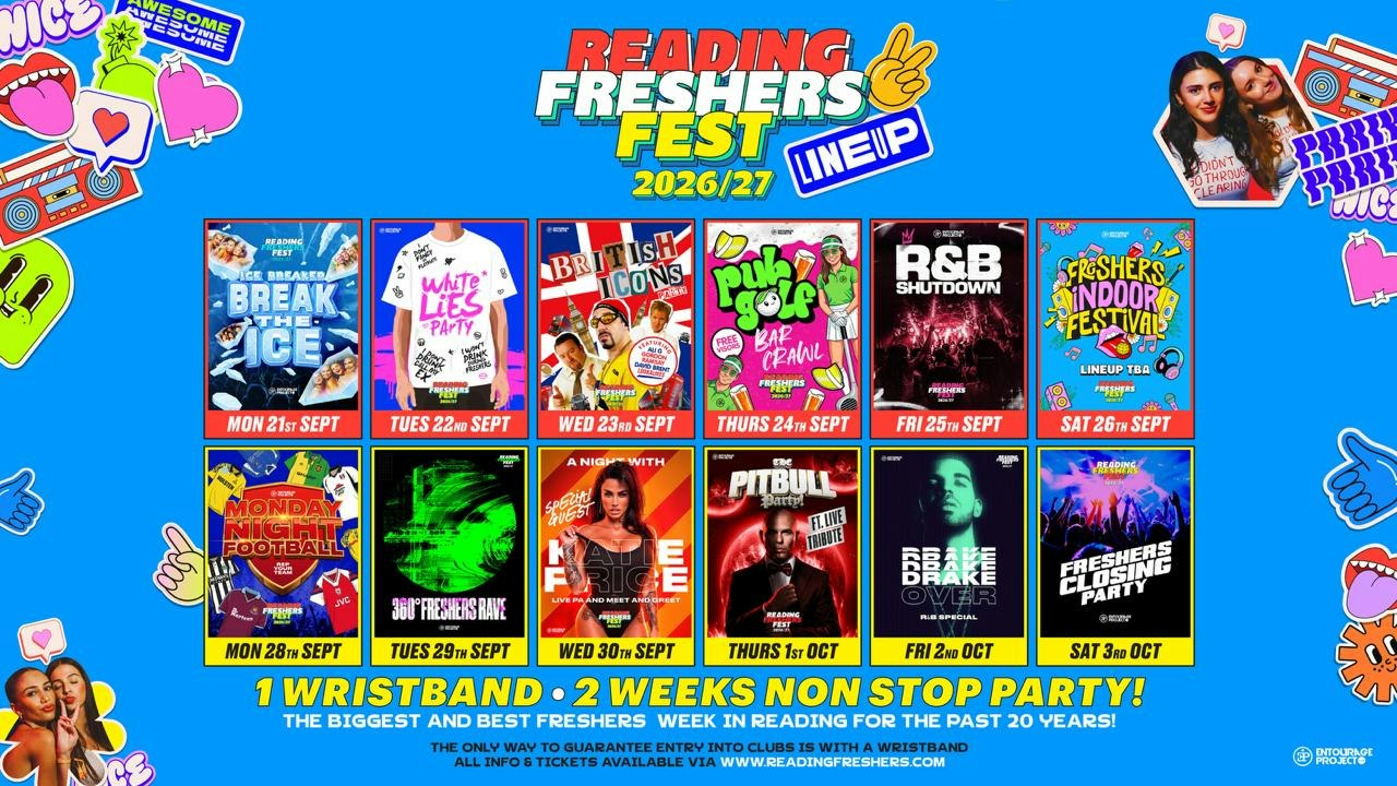 Reading Freshers Fest 26/27 – ON SALE NOW🎪