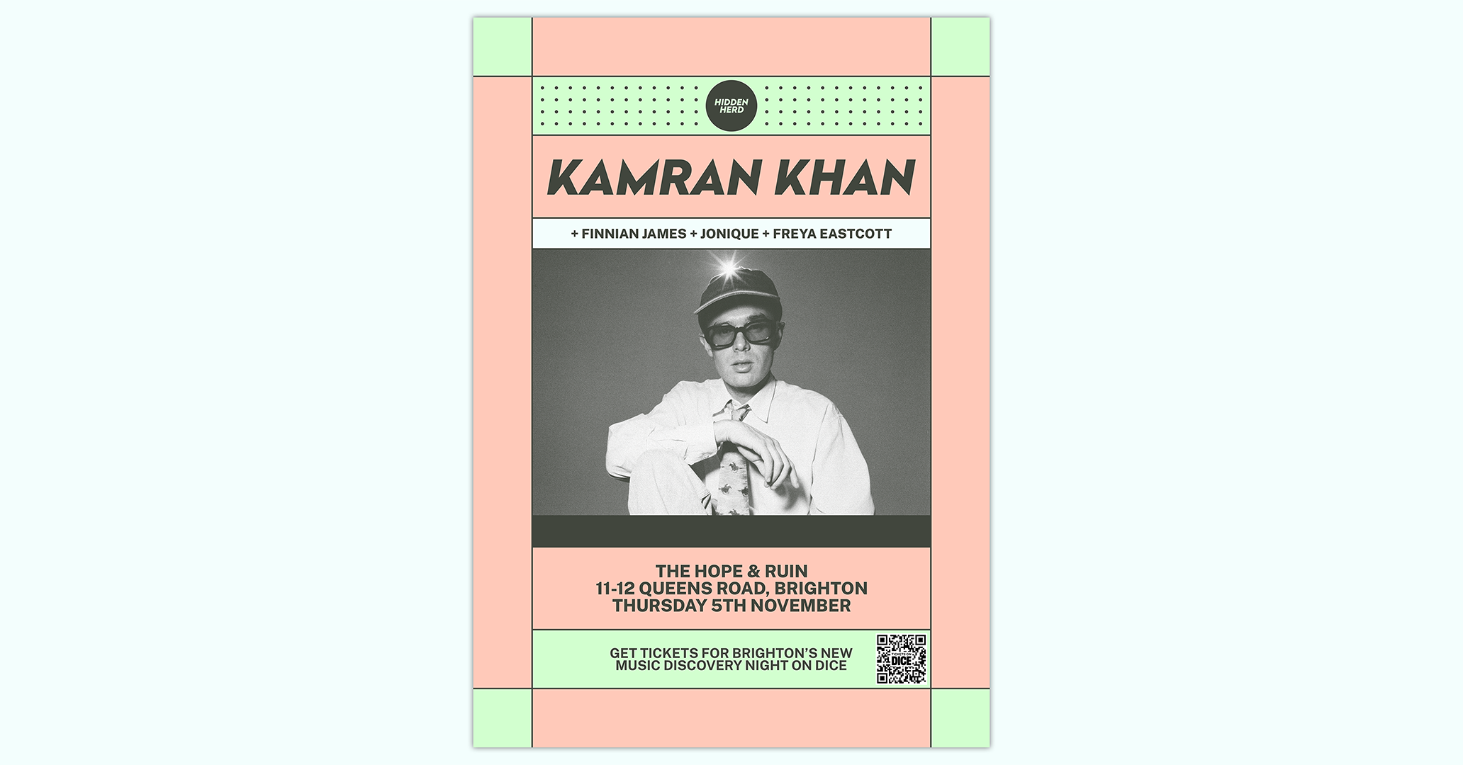 HH Presents: Kamran Khan + Finnian James + Jonique + Freya Eastcott