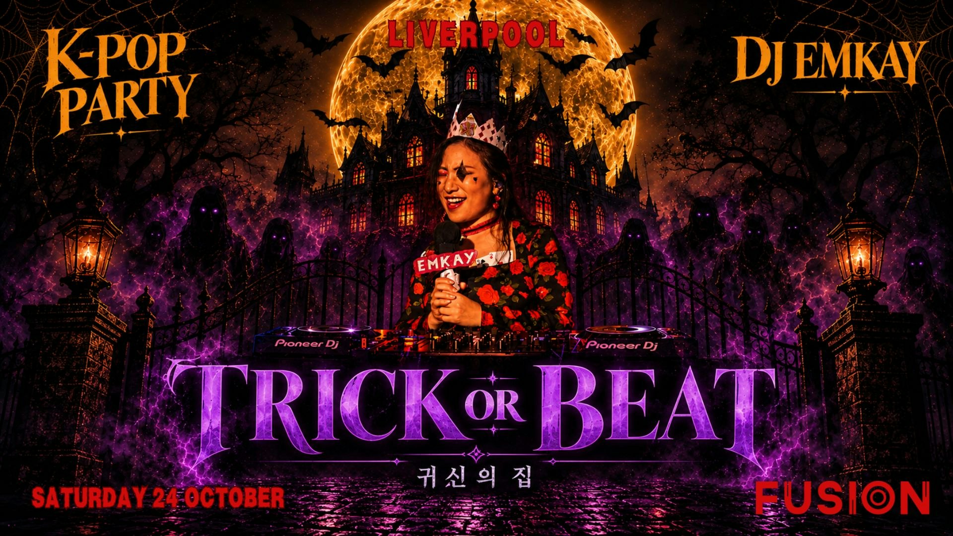 Liverpool KPOP HALLOWEEN “TRICK OR BEAT” with DJ EMKAY | Saturday 24th October