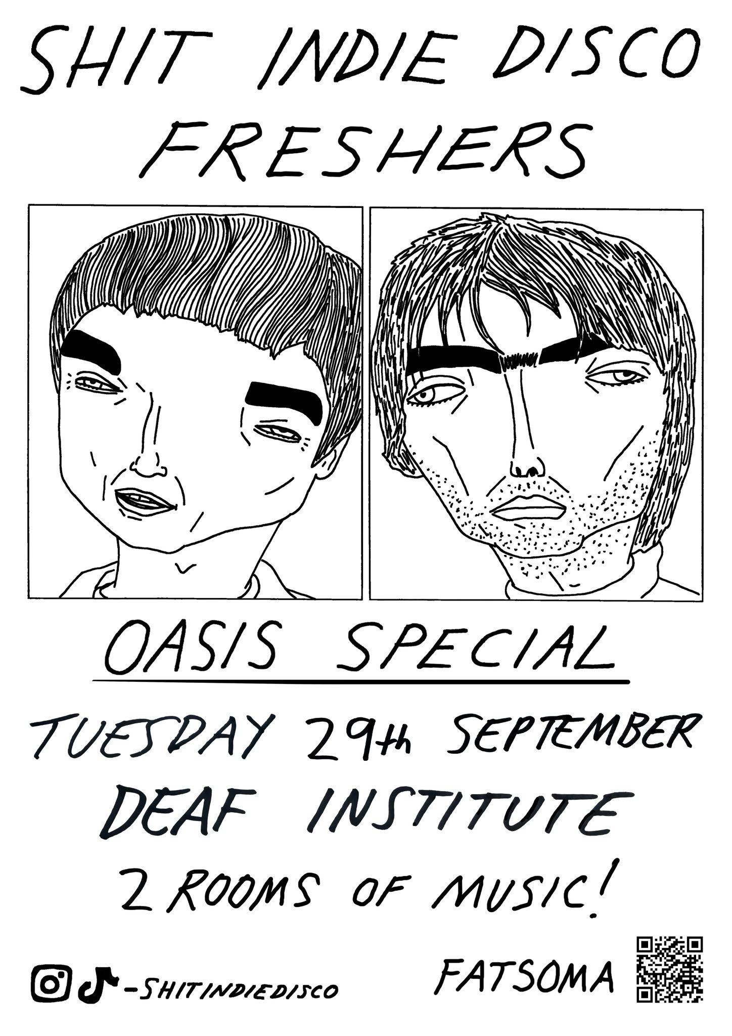 SHINDIE MANCHESTER – SHIT INDIE DISCO FRESHERS WEEK 2 – OASIS SPECIAL ON TOP FLOOR 🚨 and OLIVIA RODRIGO SPECIAL on Floor 1!! 🪩 2 Rooms of Music – Indie / Pop, Chart, Throwbacks 🚨 THIS WILL SELL OUT 🚨