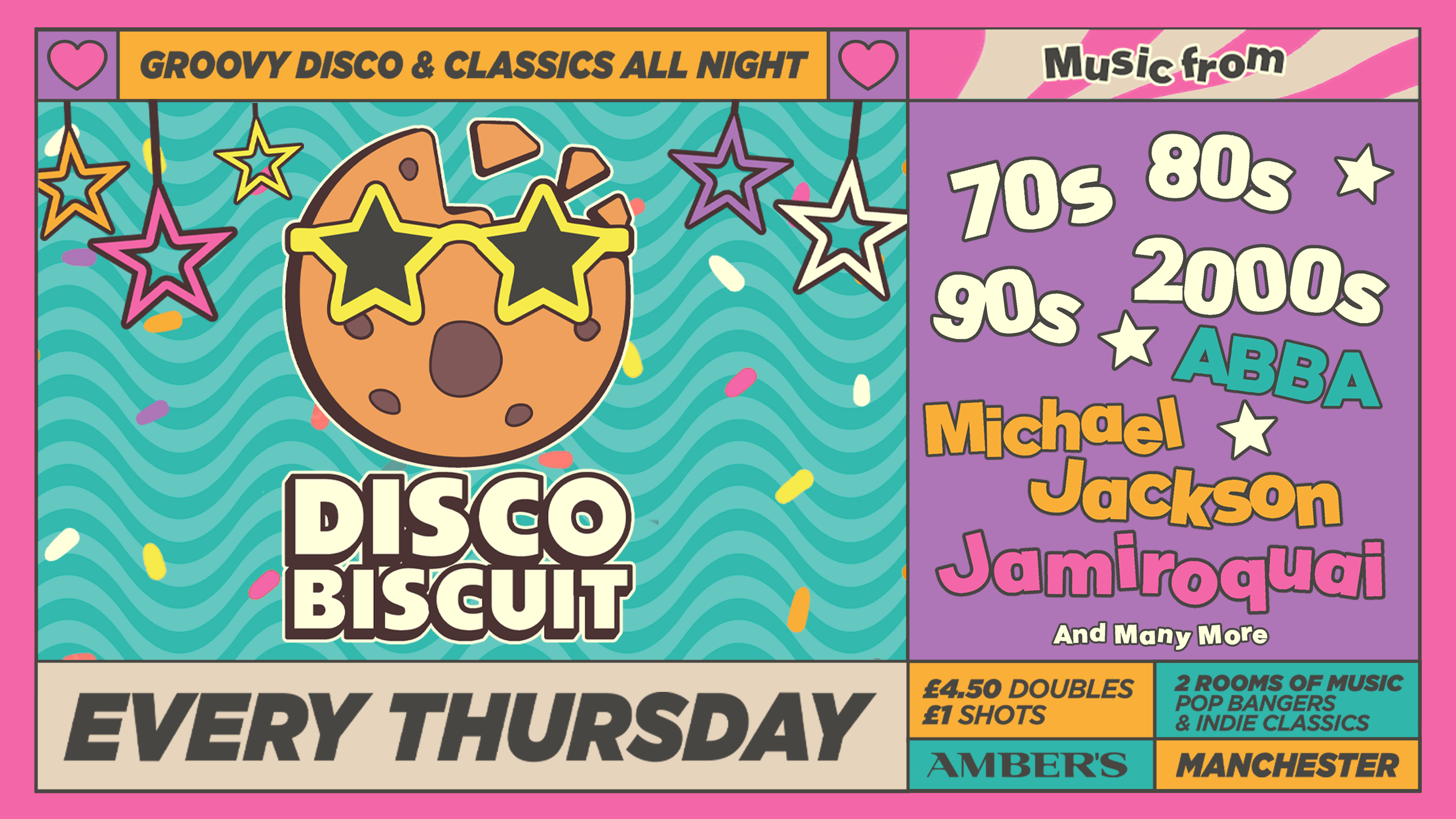 DISCO BISCUIT 🍪 💃 MANCHESTER’S NEWEST DISCO + POP BANGERS NIGHT 🪩