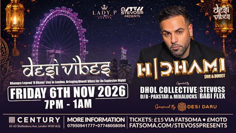 H DHAMI - LIVE - CENTRAL LONDON - DESI VIBES - DIWALI VIBES