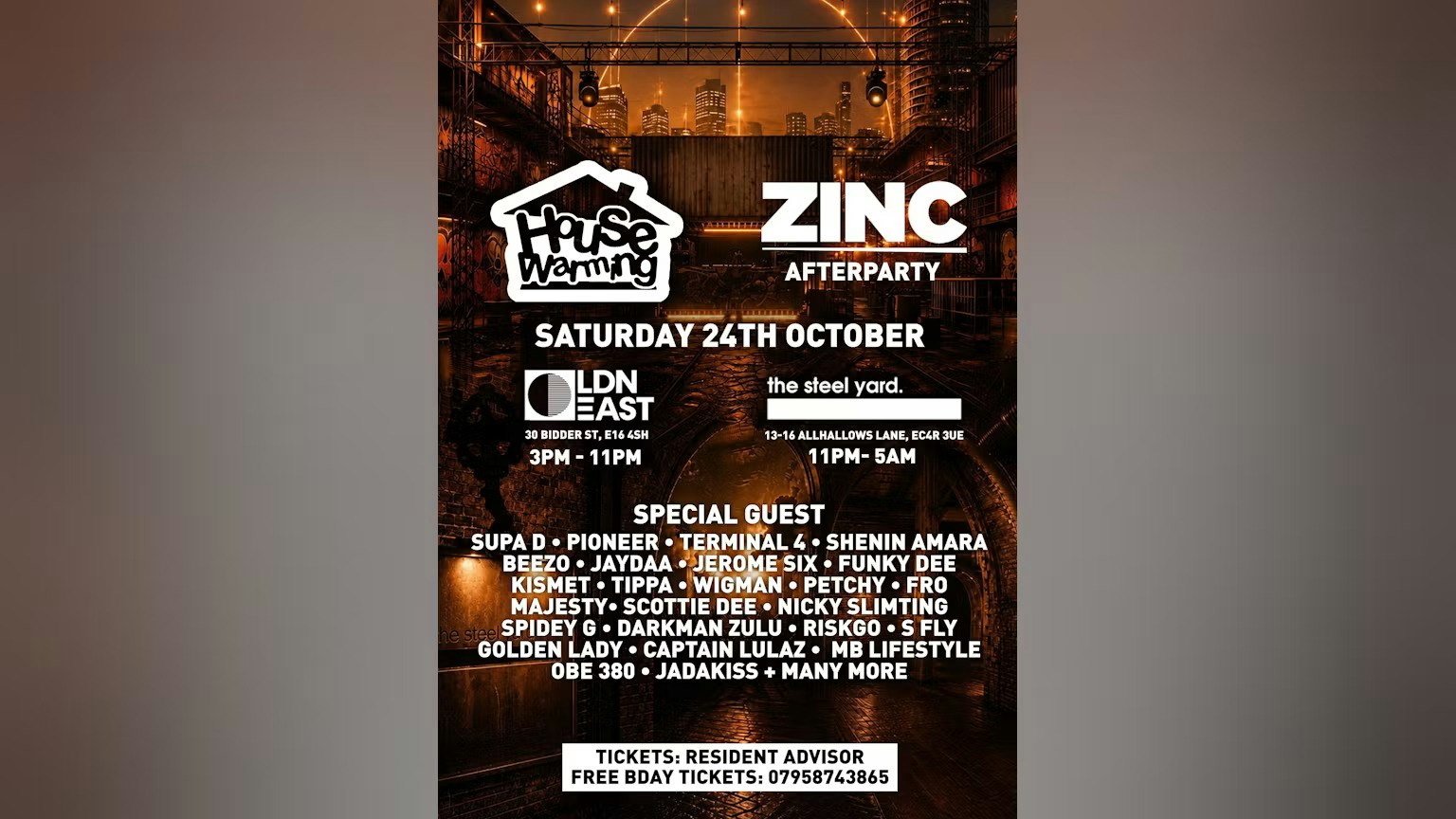 Zinc Warehouse Party