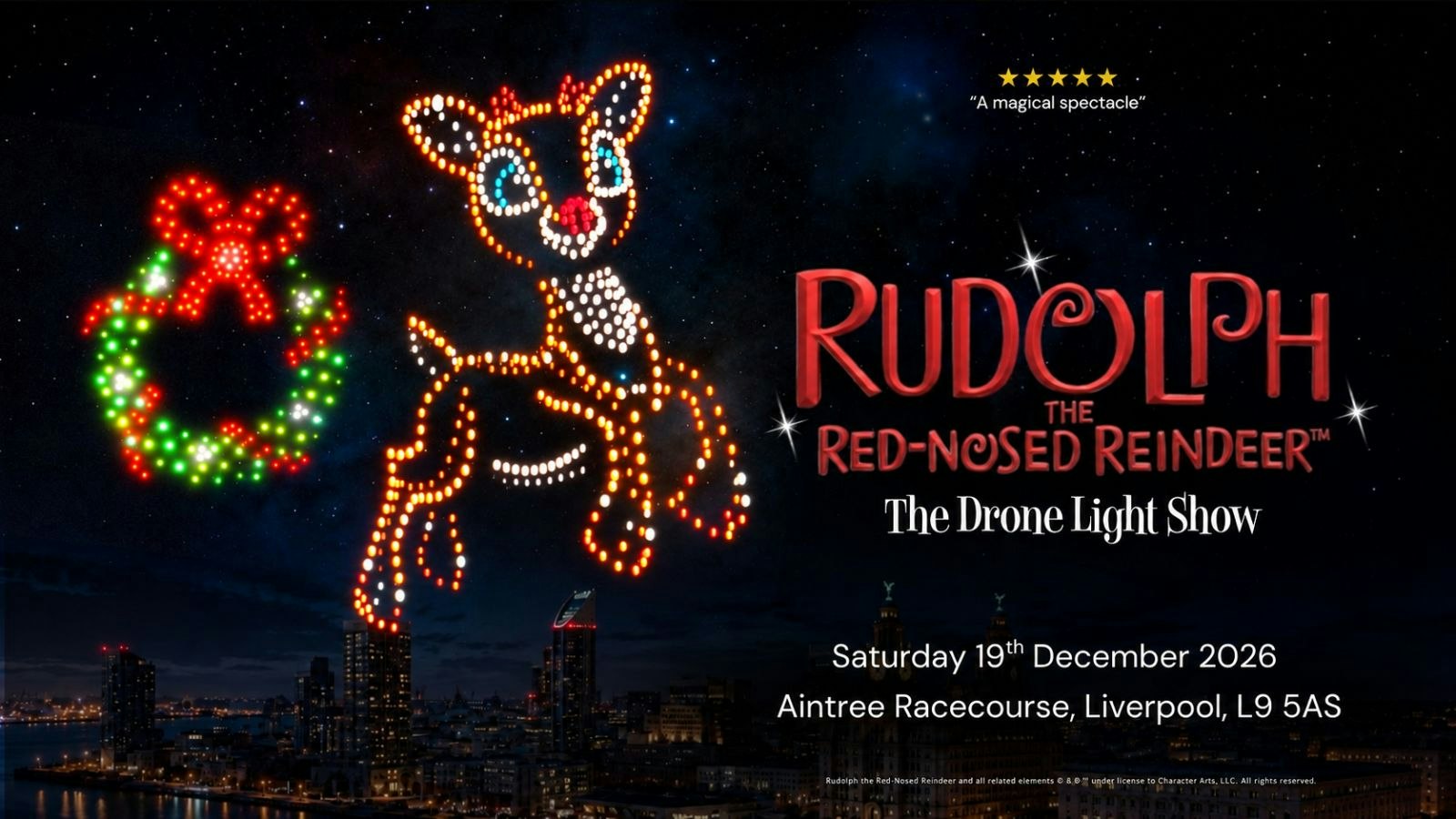 Rudolph the Red Nosed Reindeer: The Drone Light Show – Liverpool
