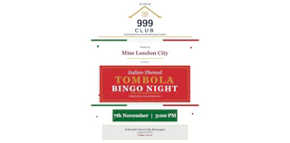 Italian Tombola Bingo Night — Fundraiser for the 999 Club